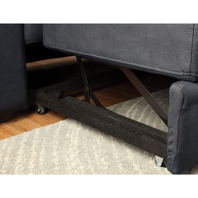 ALCESTER Brown & Gray Sectional w/ Sleeper, Ash - Jay's Mattress Plus (NY)