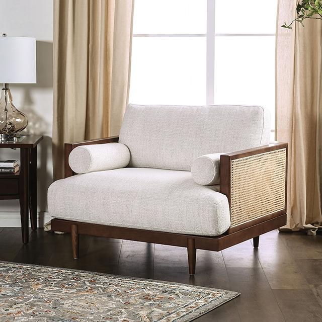ALESUND Chair, Beige/Light Oak Natural & Brown - Jay's Mattress Plus (NY)