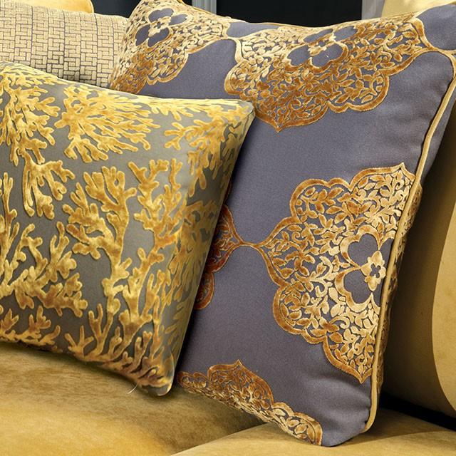 Wolver Gold/Gray Chair, Gold - Jay's Mattress Plus (NY)