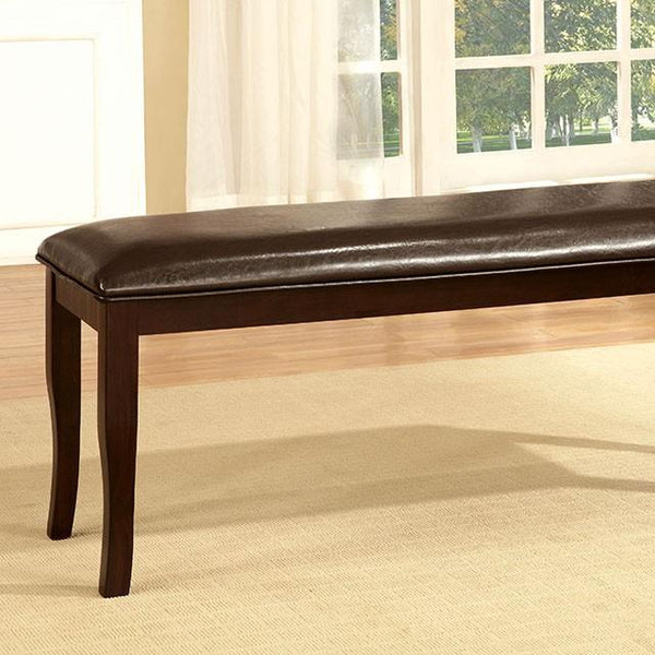 Woodside Dark Cherry/Espresso Bench - Jay's Mattress Plus (NY)