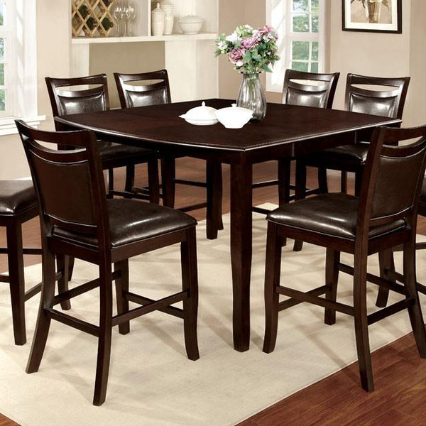 WOODSIDE II Dark Cherry/Espresso Counter Ht. Table w/ 18" Leaf - Jay's Mattress Plus (NY)