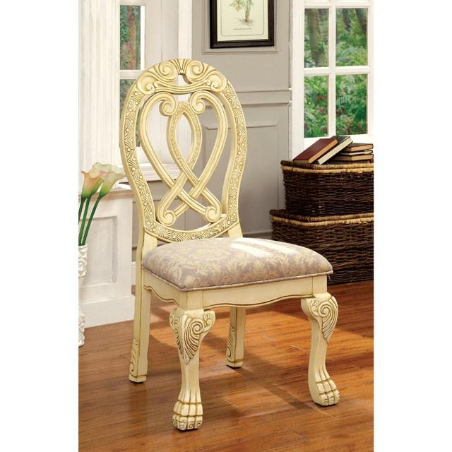 WYNDMERE Vintage White Side Chair (2/CTN) - Jay's Mattress Plus (NY)
