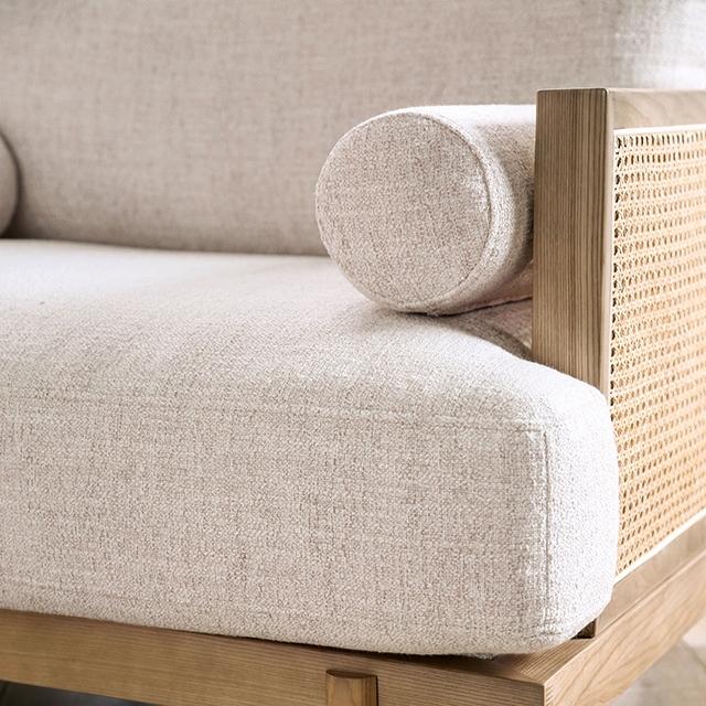 ALESUND Sofa, Beige/Light Oak, Natural & Brown - Jay's Mattress Plus (NY)