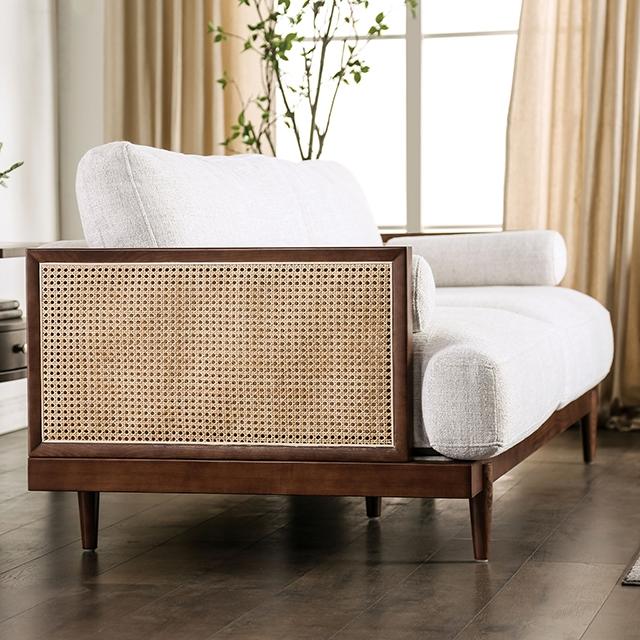 ALESUND Loveseat, Beige/Light Oak, Natural & Brown - Jay's Mattress Plus (NY)