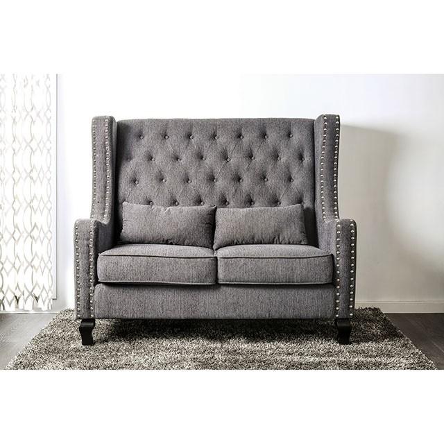 Alicante Love Seat Bench, Gray - Jay's Mattress Plus (NY)