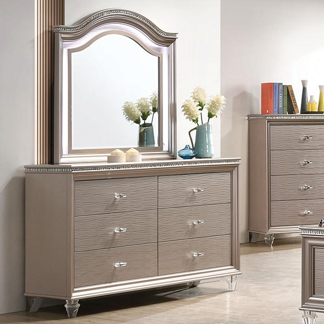 ALLIE Dresser Beige & Rose Gold - Jay's Mattress Plus (NY)