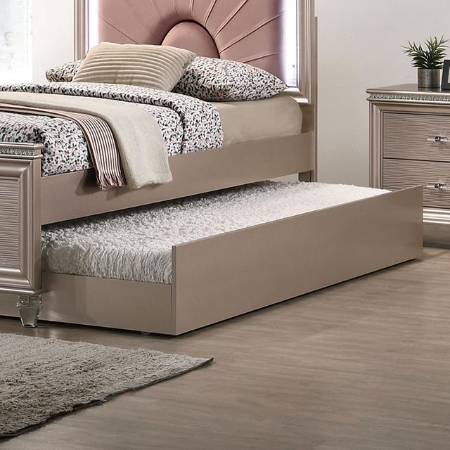 ALLIE Trundle Beige & Rose Gold - Jay's Mattress Plus (NY)
