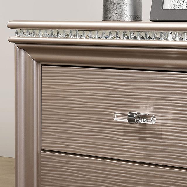 ALLIE Twin & Full Rose Gold Bed - Jay's Mattress Plus (NY)