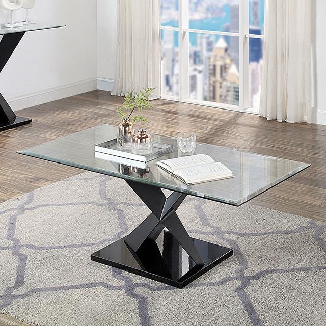 XANTHUS Coffee Table, Black - Jay's Mattress Plus (NY)
