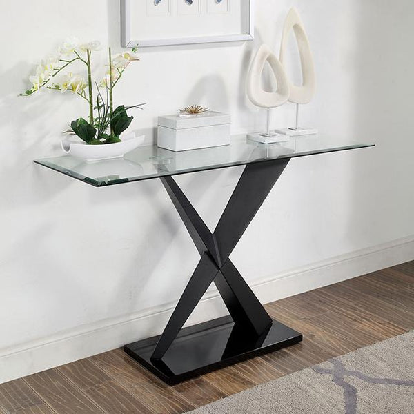 XANTHUS Sofa Table, Black - Jay's Mattress Plus (NY)