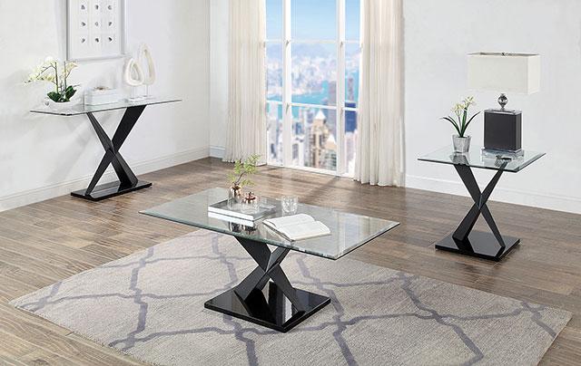 XANTHUS Sofa Table, Black - Jay's Mattress Plus (NY)