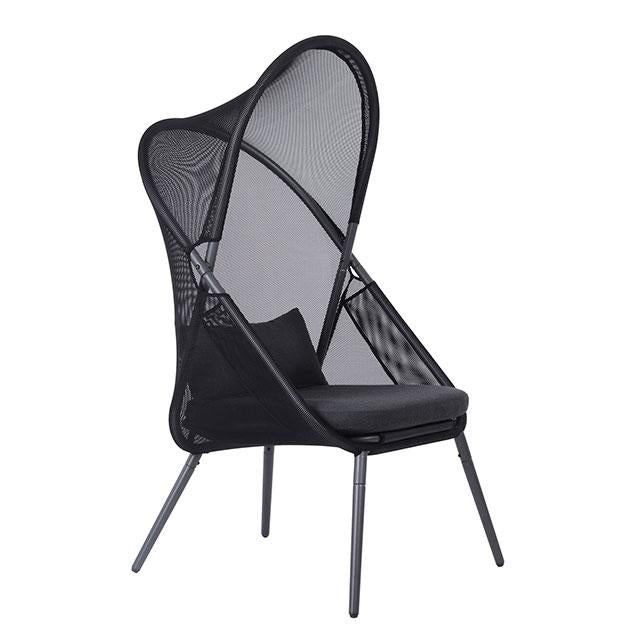 Alverta Foldable Chair Grey & Black (2/Ctn) - Jay's Mattress Plus (NY)