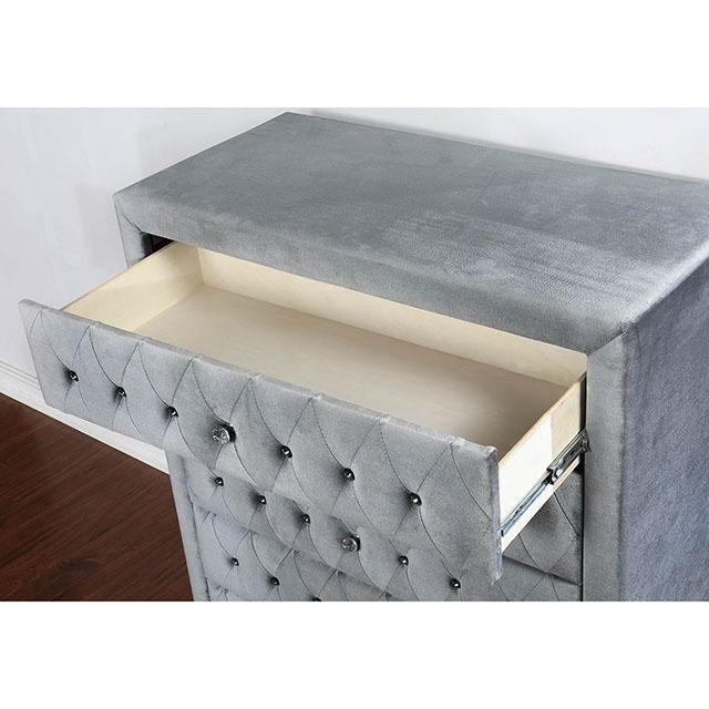 Alzir Bed Grey & Blue - Jay's Mattress Plus (NY)