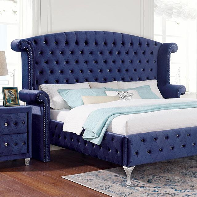 Alzir Bed Grey & Blue - Jay's Mattress Plus (NY)