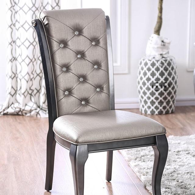 Amina Gray Side Chair (2/CTN) - Jay's Mattress Plus (NY)