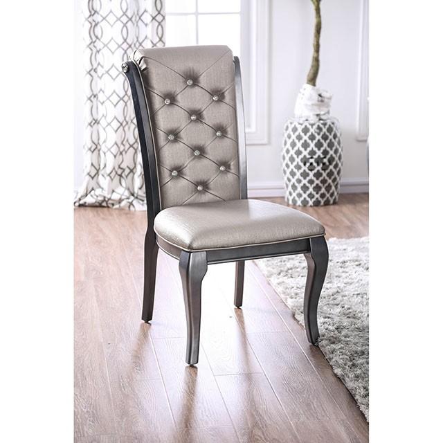 Amina Gray Side Chair (2/CTN) - Jay's Mattress Plus (NY)