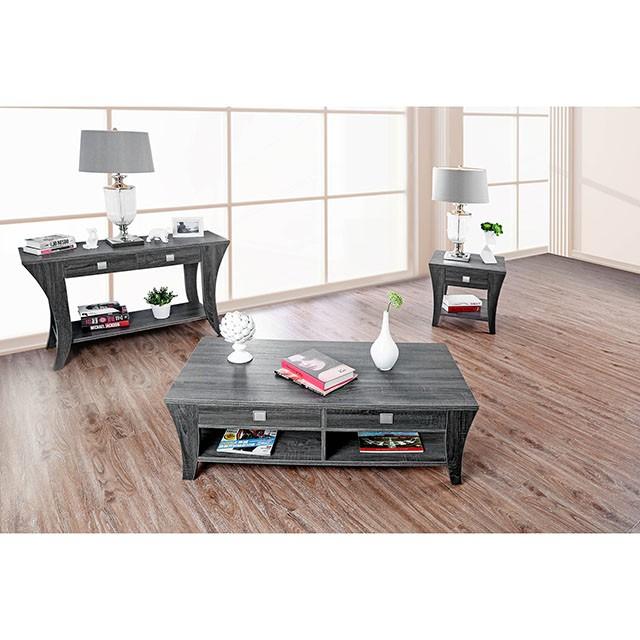 Amity Gray End Table - Jay's Mattress Plus (NY)