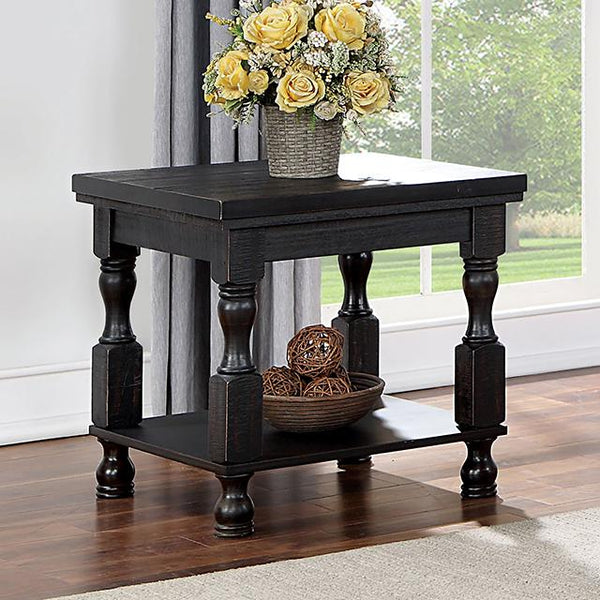 CALANDRA End Table, Antique Black - Jay's Mattress Plus (NY)