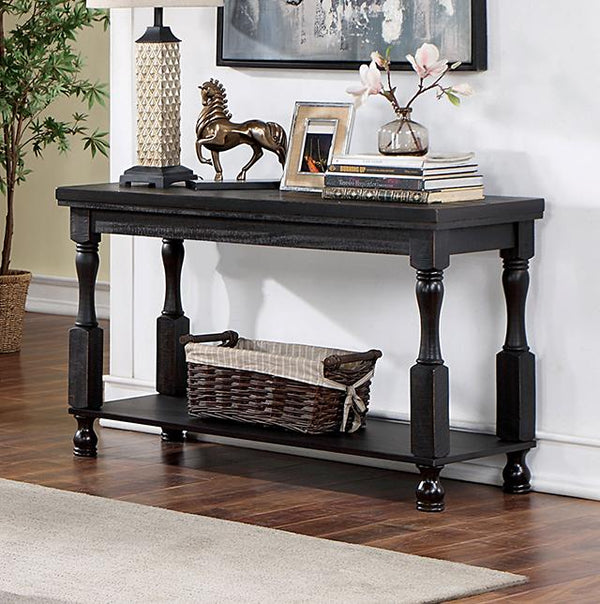 CALANDRA Sofa Table, Antique Black - Jay's Mattress Plus (NY)