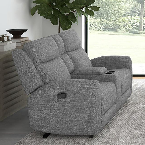 Antonius Manual Recliner Loveseat w/ Console - Jay's Mattress Plus (NY)