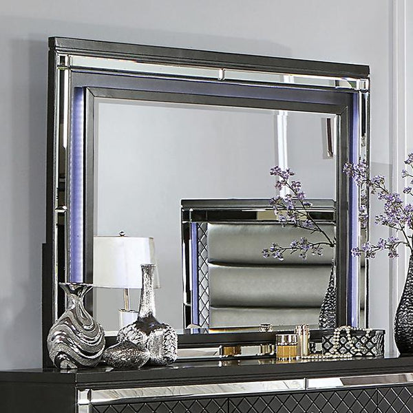 CALANDRIA Mirror w/ LED, Gray - Jay's Mattress Plus (NY)