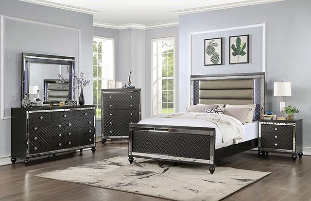 CALANDRIA Mirror w/ LED, Gray - Jay's Mattress Plus (NY)