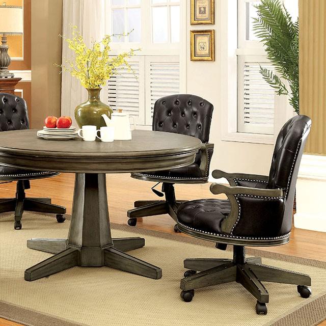 YELENA Gray Game Table - Jay's Mattress Plus (NY)