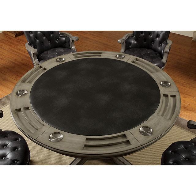 YELENA Gray Game Table - Jay's Mattress Plus (NY)