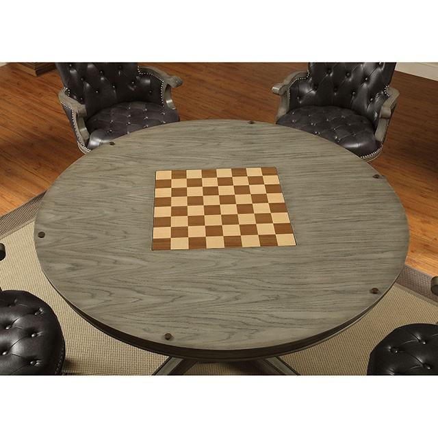 YELENA Gray Game Table - Jay's Mattress Plus (NY)