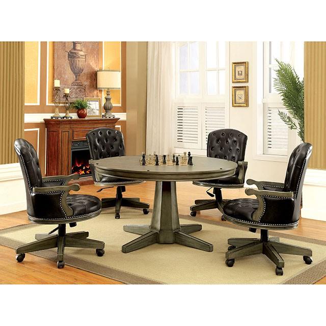 YELENA Gray Game Table - Jay's Mattress Plus (NY)