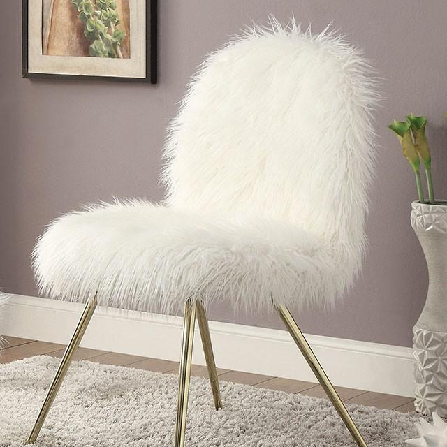 Caoimhe White/Gold Accent Chair - Jay's Mattress Plus (NY)
