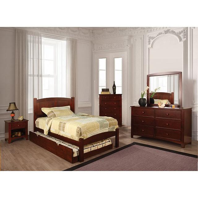 Cara Cherry Twin Bed - Jay's Mattress Plus (NY)