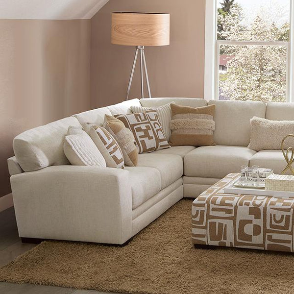 CARLETON Sectional, Ivory/Tan - Jay's Mattress Plus (NY)