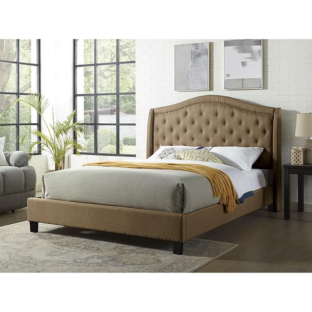 Carly Cal.King, E.King, Full, & Queen Bed Grey & Brown - Jay's Mattress Plus (NY)
