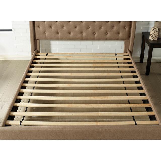 Carly Cal.King, E.King, Full, & Queen Bed Grey & Brown - Jay's Mattress Plus (NY)