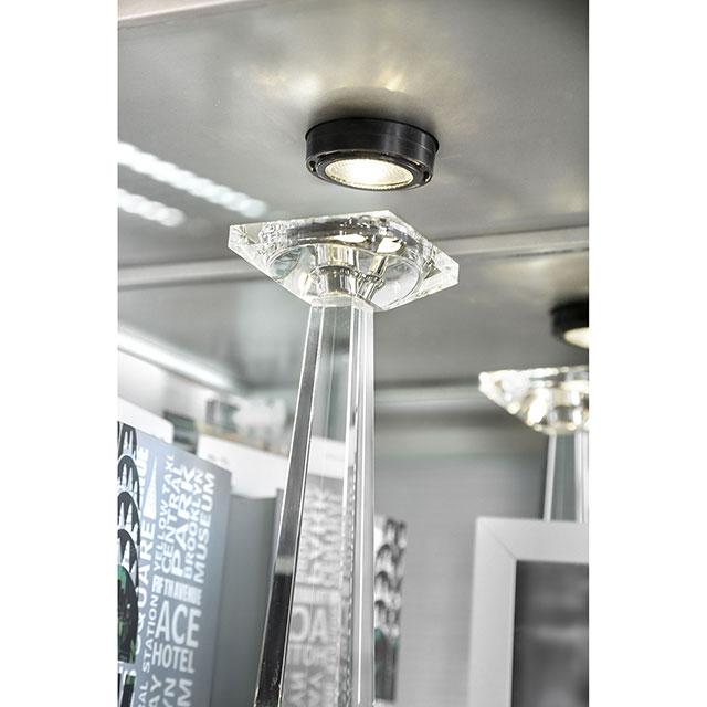 Carrollton Chrome Curio Cabinet - Jay's Mattress Plus (NY)