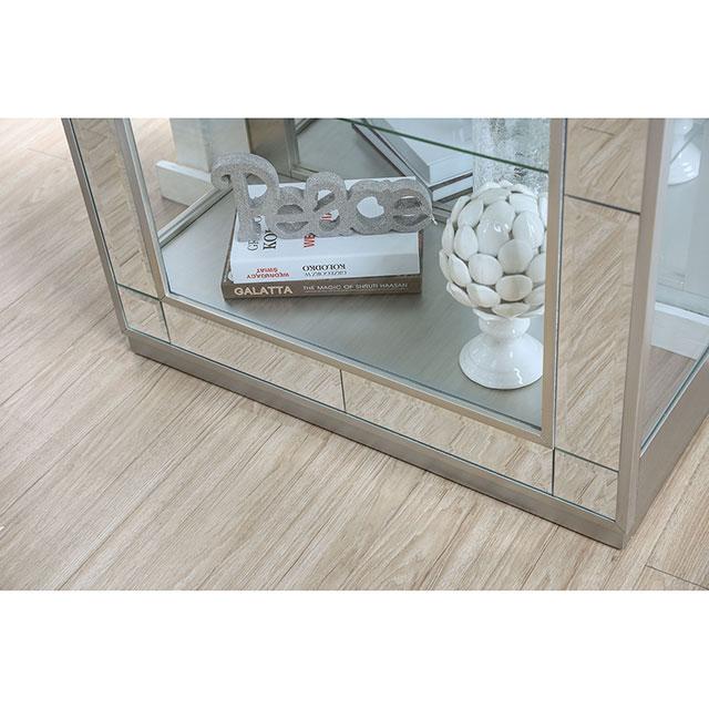 Carrollton Chrome Curio Cabinet - Jay's Mattress Plus (NY)
