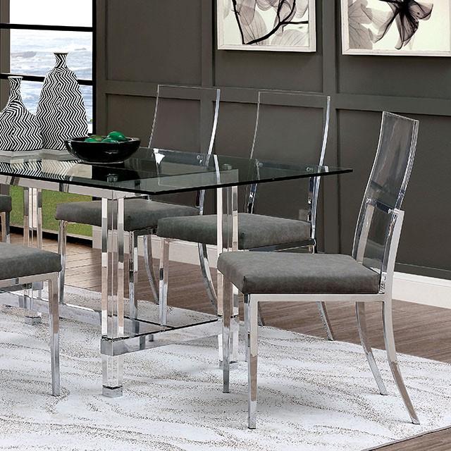 Casper Chrome Dining Table - Jay's Mattress Plus (NY)