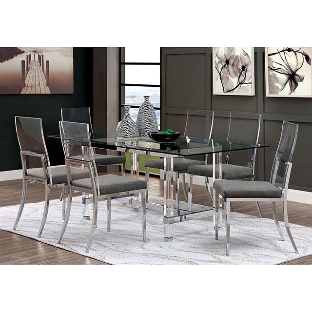 Casper Chrome Dining Table - Jay's Mattress Plus (NY)