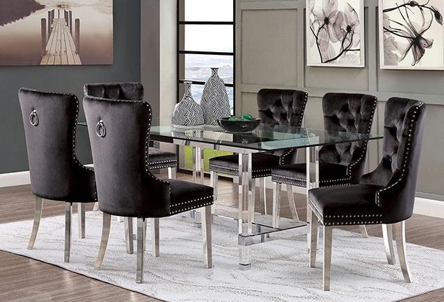 Casper Chrome Dining Table - Jay's Mattress Plus (NY)