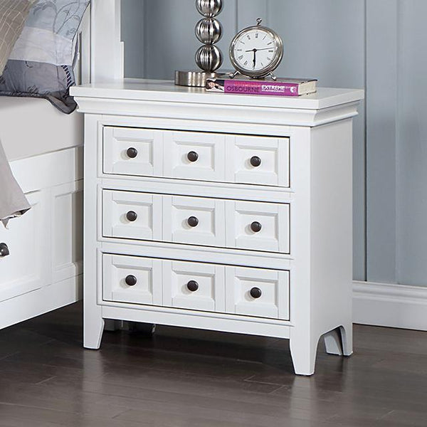 CASTILE Night Stand w/ USB, White - Jay's Mattress Plus (NY)