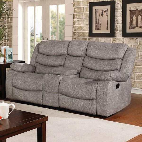 Castleford Light Gray Console Love Seat - Jay's Mattress Plus (NY)
