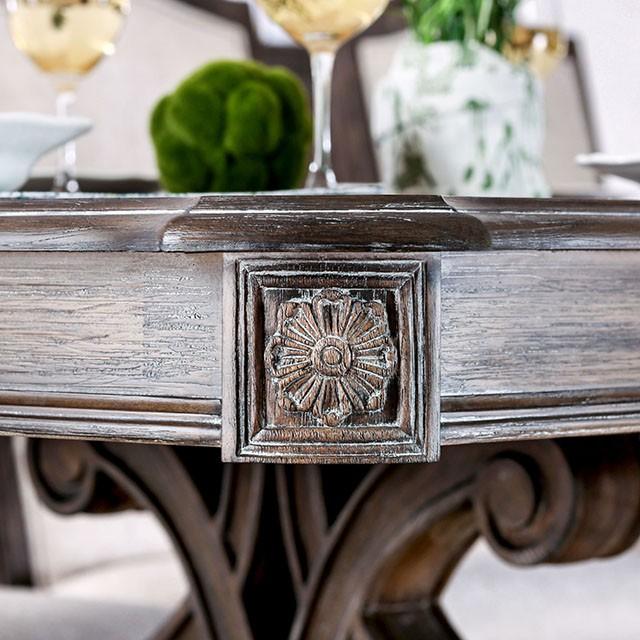 ARCADIA Rustic Natural Tone, Ivory Dining Table - Jay's Mattress Plus (NY)