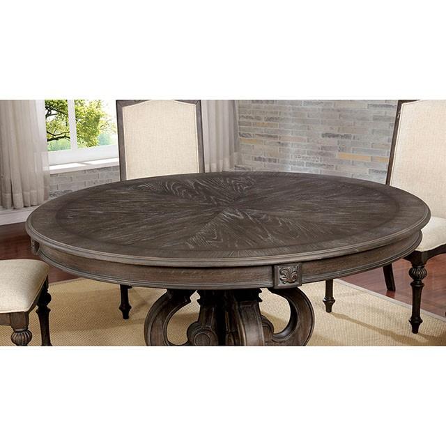 Arcadia Rustic Natural Tone Round Dining Table - Jay's Mattress Plus (NY)