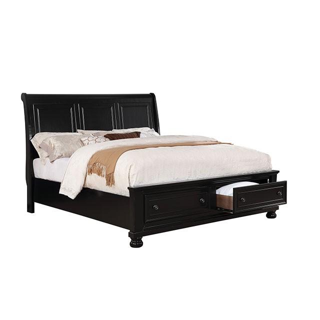 Castor Bed Black, Chrome, & White - Jay's Mattress Plus (NY)
