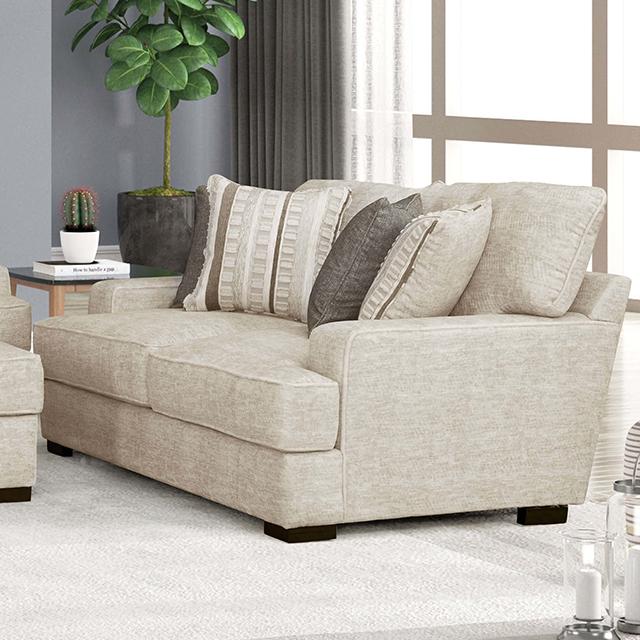ARDENFOLD Loveseat, Beige & Gray - Jay's Mattress Plus (NY)