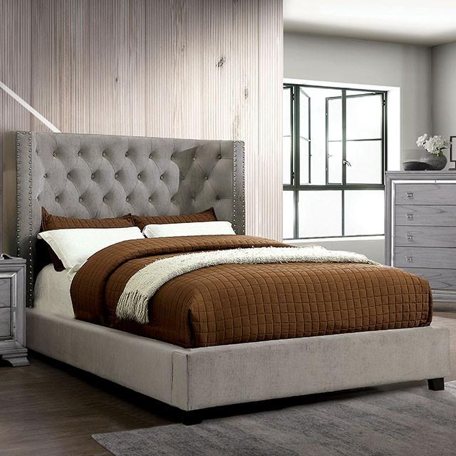 Cayla Bed Silver & Grey - Jay's Mattress Plus (NY)