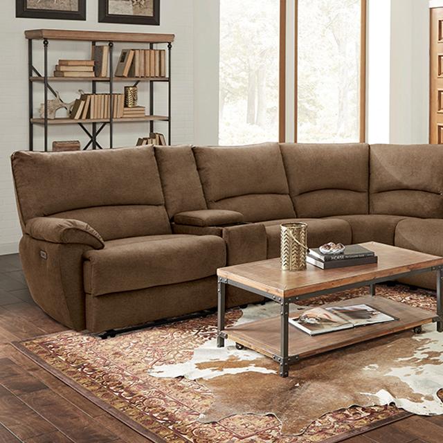 CERELIA Power Sectional, Brown - Jay's Mattress Plus (NY)
