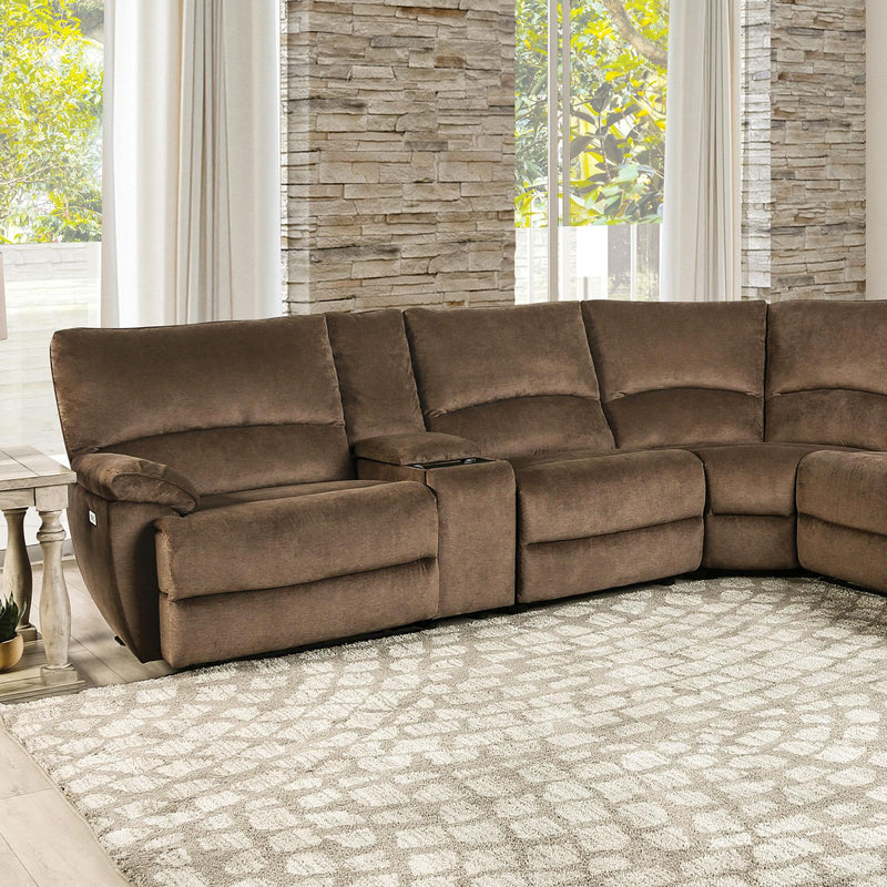 CERELIA Power Sectional, Brown - Jay's Mattress Plus (NY)