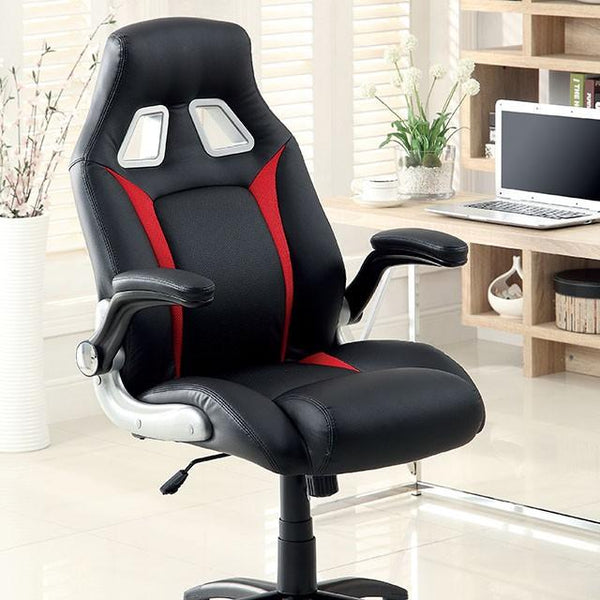 Argon Black/Silver/Red Office Chair - Jay's Mattress Plus (NY)